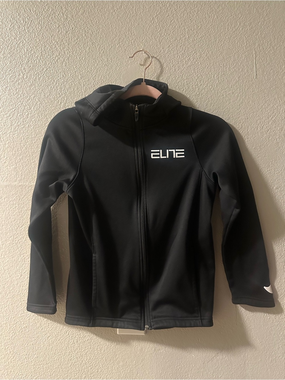 Nike Elite Dri-Fit Black Kids' Zip-Up Hoodie Jacket